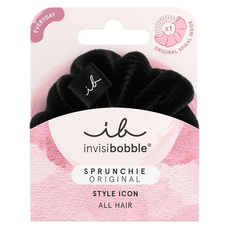 Bild 2 för invisibobble Sprunchie Dusk till Dawn, Hårband, Svart, Monokromatiskt, Vuxna, 1 styck