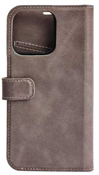 Produktfoto för iPhone 13 Mini leather wallet, detachable, Grey