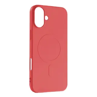 Produktfoto för iPhone 16 Mobilskal Magsafe Liquid Silikon - Röd