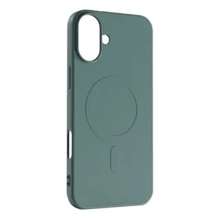 Produktfoto för iPhone 16 Pro Mobilskal Magsafe Liquid Silikon - Mörkgrön