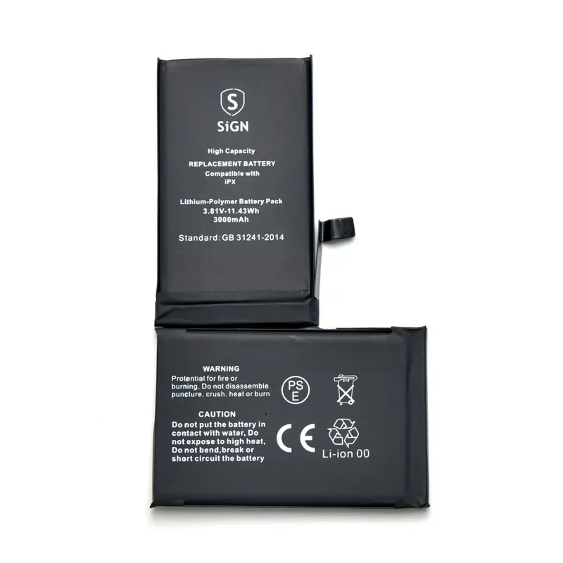 Alternativ bild 0 för iPhone X Högkapacitetsbatteri - 3000mAh