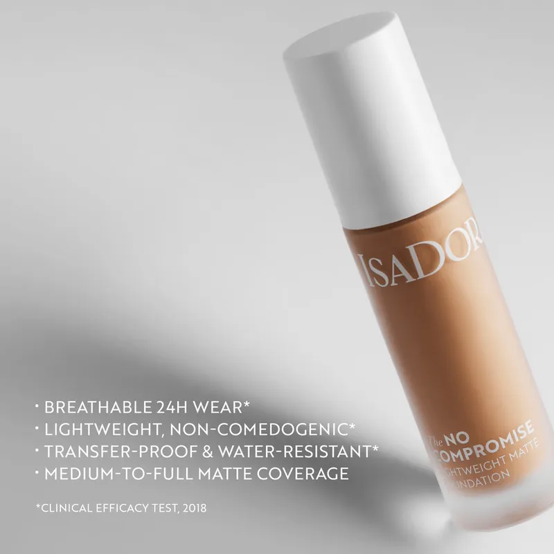 Bild 5 för IsaDora No Compromise Lightweight Matte Foundation 1W 30 ml