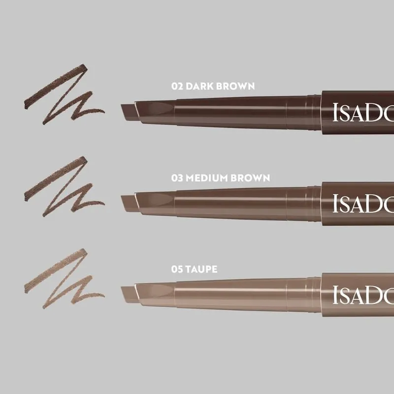 Bild 6 för IsaDora Sculpting Brow Pen With Brush Medium Brown 10 g