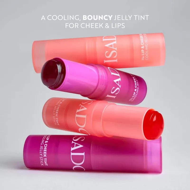 Bild 4 för IsaDora The Lip & Cheek Tint Cooling Jelly Stick 12 Berry Pink