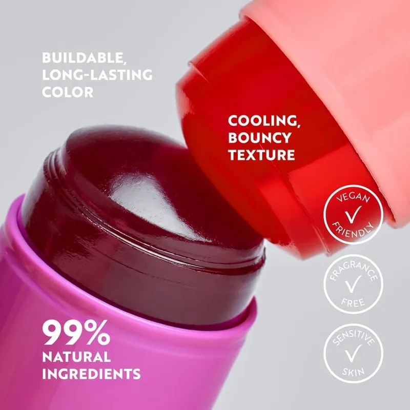 Bild 7 för IsaDora The Lip & Cheek Tint Cooling Jelly Stick 12 Berry Pink
