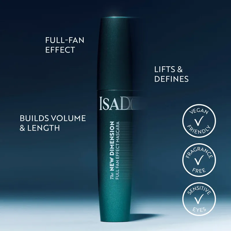 Bild 5 för IsaDora The New Dimension Mascara 01 Black 11ml