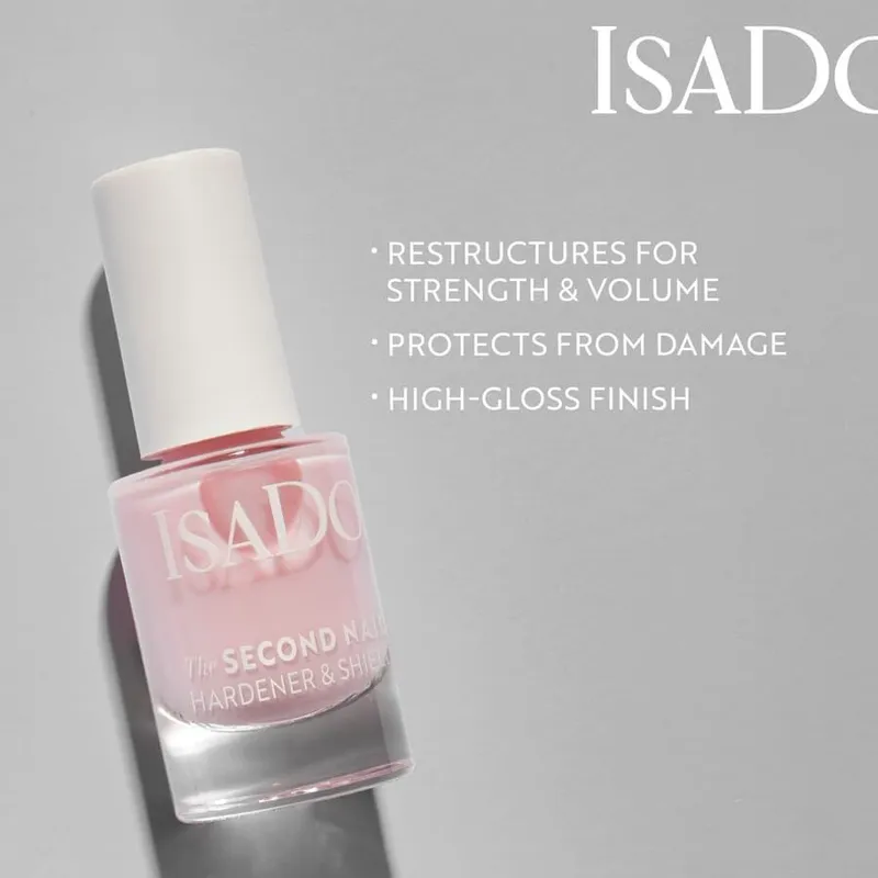 Bild 3 för IsaDora The Second Nail Hardener & Nail Shield 03 Pink 5 ml
