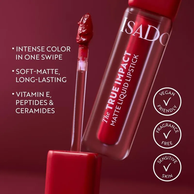 Bild 7 för IsaDora The True Impact Matte Liquid Lipstick 08 Powerful