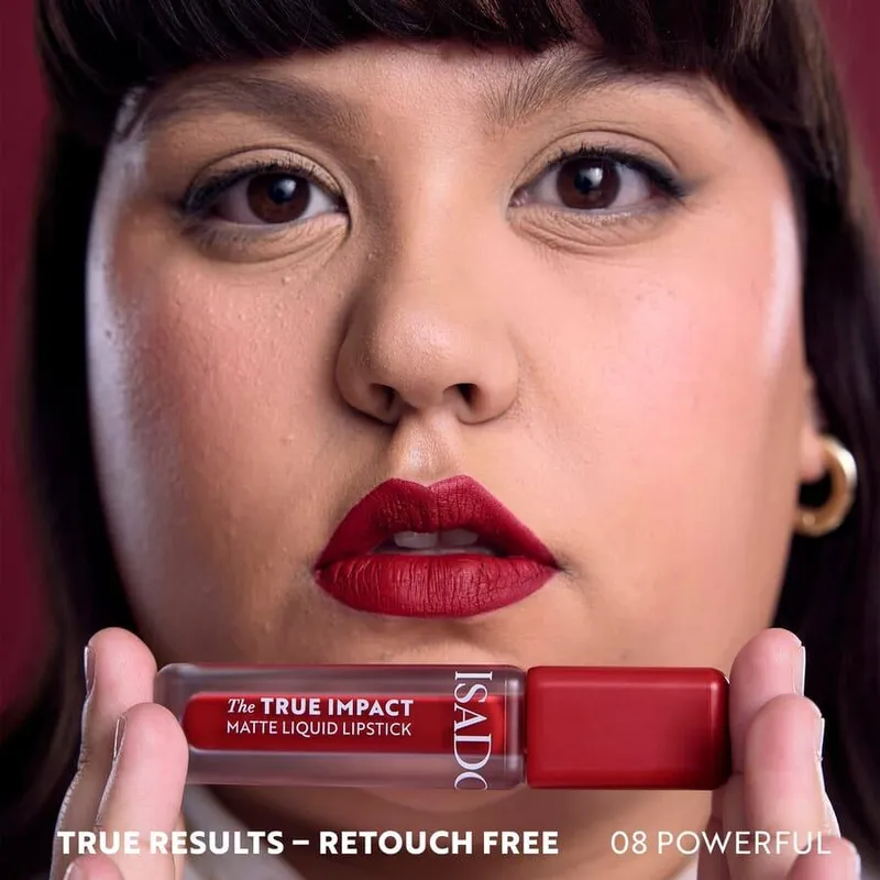 Bild 8 för IsaDora The True Impact Matte Liquid Lipstick 08 Powerful