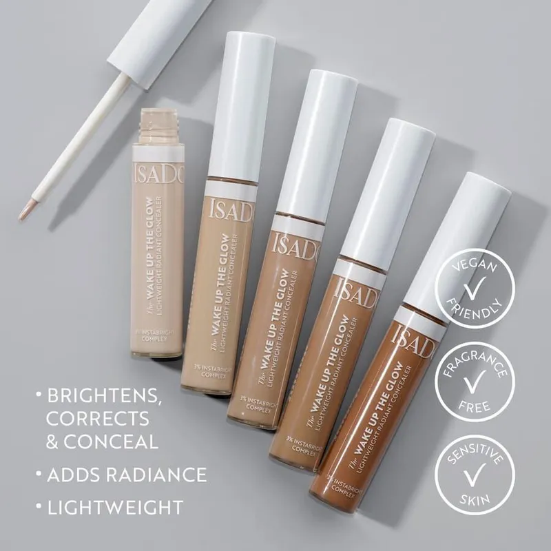 Bild 6 för IsaDora The Wake Up The Glow Lightweight Radiant Concealer 7N Neutral 12 ml