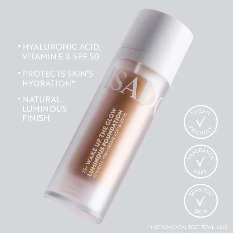 Bild 7 för IsaDora The Wake Up the Glow Luminous Foundation 5N Neutral 30 ml