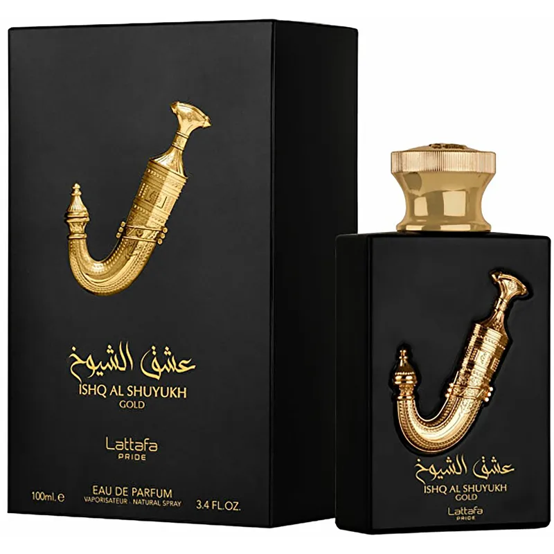Bild 2 för Ishq Al Shuyukh Gold Lattafa Pride Edp - Eau De Parfum 100ml3.4 Oz | Caramel