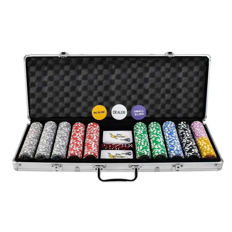 Bild 2 för Iso Trade Pokermarker i ett fodral, 500 marker. PREMIUM