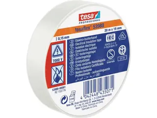 Produktfoto för ISOLERINGSTEJP 53988 TESA VIT 19MM 20M | Beijerbygg Byggmaterial