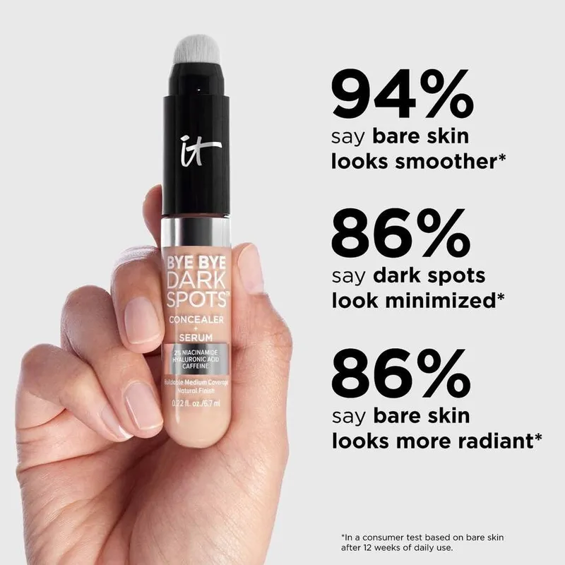 Bild 5 för IT Cosmetics - Bye Bye Dark Spots Concealer 58 Deep Neutral på Skincity.com