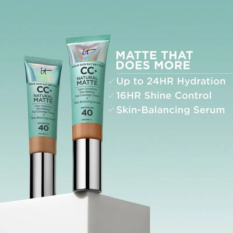 Bild 8 för IT Cosmetics CC+ Natural Matte Foundation Fair Porcelain