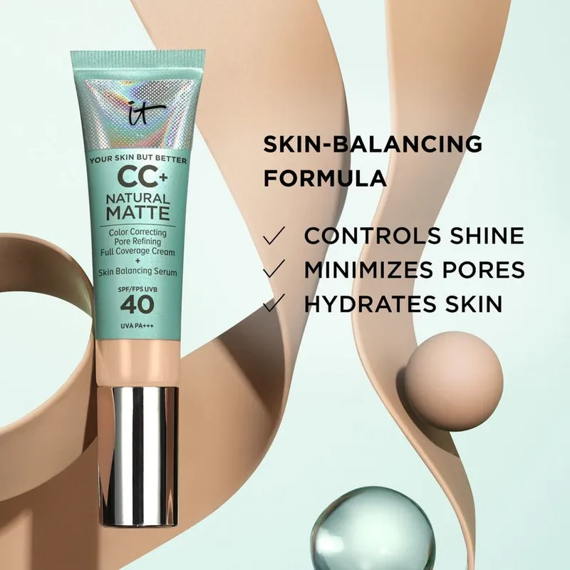 Bild 5 för IT Cosmetics CC+ Natural Matte Foundation Rich Honey