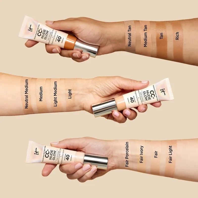 Bild 6 för IT Cosmetics - Your Skin But Better CC+ Nude Glow Foundation Medium Light på Skincity.com