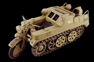 Produktfoto för Italeri KETTENKRAD, Military motorcycle model, Monteringssats, 1:9, KETTENKRAD, Alla, Plast