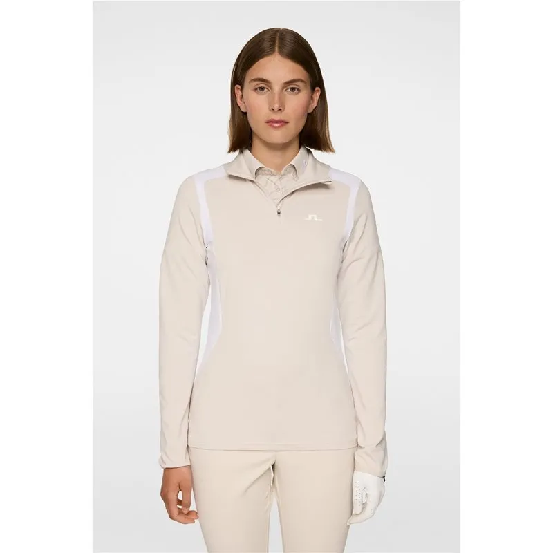 Bild 2 för J.Lindeberg Mae Quarter Zip MidLayer Moonbeam