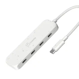 Produktfoto för J5 Create Eco-friendly Usb-c To 4-port Type-c Gen 2 Hub Usb 3.2 Gen 1 (3.1 Gen 1) Type-c Usb 3.2 Gen 2 (3.1 Gen 2) Type-a
