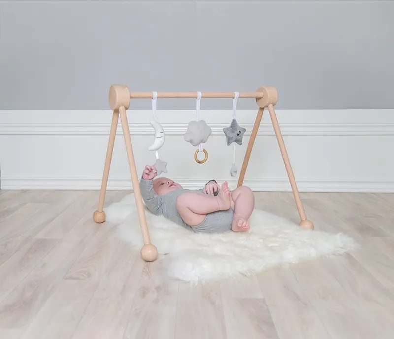 Bild 2 för Jabadabado babygym trä, natur