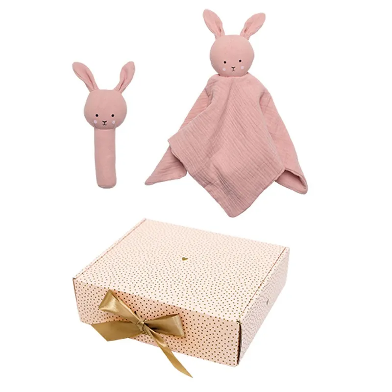 Alternativ bild 0 för Jabadabado Babypresent Bunny Skallra (Rosa)