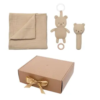 Produktfoto för Jabadabado Babypresent Teddy Filt