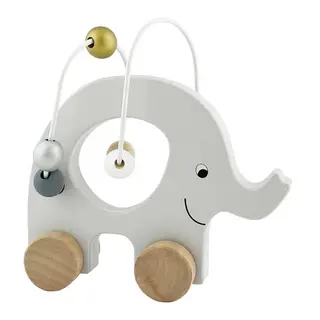 Produktfoto för Jabadabado rulldjur elefant med kulram, silver