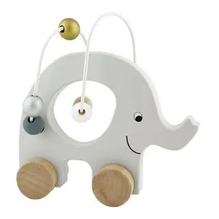 Produktfoto för Jabadabado rulldjur elefant med kulram, silver