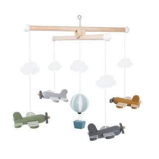 Produktfoto för Jabadabado trämobil flygplan
