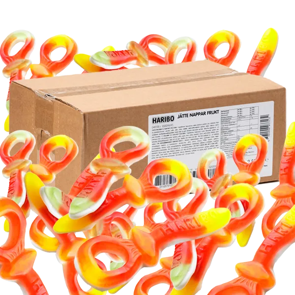 Alternativ bild 0 för Jättenappar Frukt Lösgodis 2,5 kg