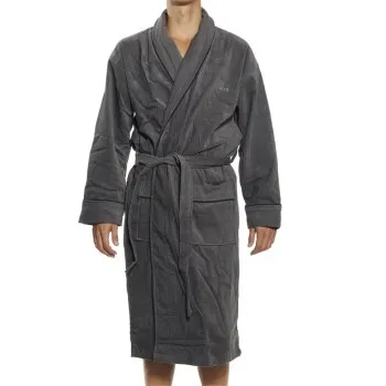 Alternativ bild 0 för JBS Bath Robe Grå bomull 3XL Herr
