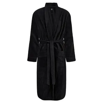 Alternativ bild 0 för JBS Bath Robe Svart bomull 4XL Herr