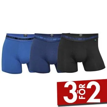 Alternativ bild 0 för JBS Kalsonger 3P Bamboo Boxers Svart/Blå Small Herr