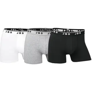 Produktfoto för JBS Kalsonger 3P Organic Cotton Boxer Tights Svart/Vit ekologisk bomull Medium Herr