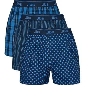 Alternativ bild 0 för JBS Kalsonger 3P Organic Cotton Boxershorts Blå/Blå ekologisk bomull X-Large Herr