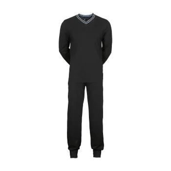 Alternativ bild 0 för JBS V-Neck Jersey Pyjamas Svart bomull Large Herr