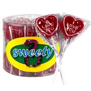 Produktfoto för Jellioo I Love You Lollipop 17g x 50st