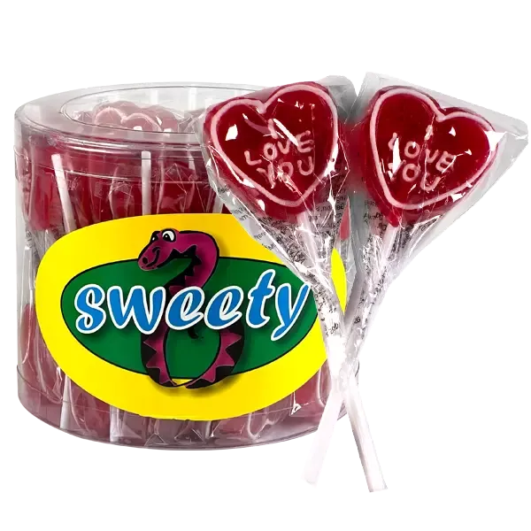 Alternativ bild 0 för Jellioo I Love You Lollipop 17g x 50st