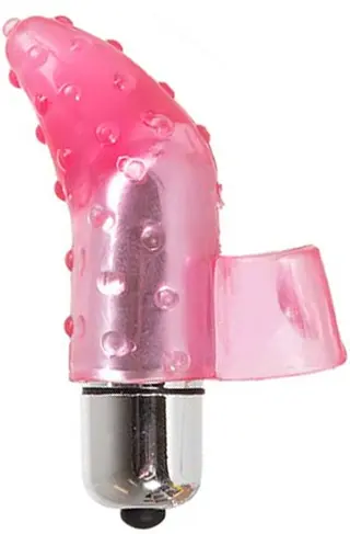 Produktfoto för Jelly Fingervibrator med 10-Speed Bullet