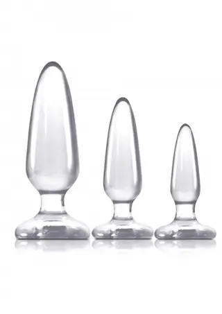 Produktfoto för Jelly Rancher 3x Clear Pleasure Plugs Training Kit