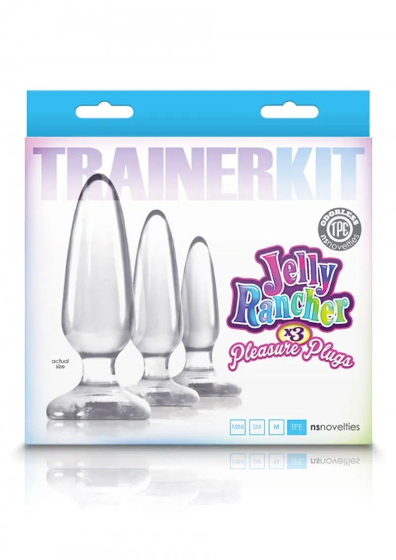 Bild 2 för Jelly Rancher 3x Clear Pleasure Plugs Training Kit