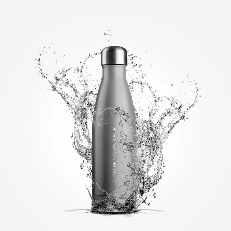 Bild 2 för JobOut vattenflaska Matte Grey 500 ml