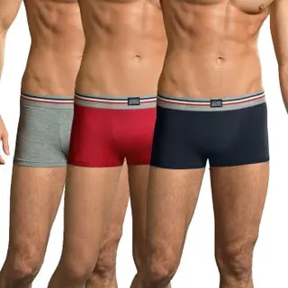 Produktfoto för Jockey Kalsonger 3P Cotton Stretch Short Trunk Blandad Färg bomull 3XL Herr