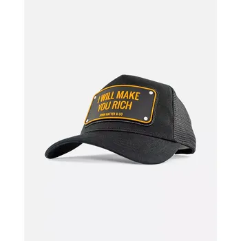 Bild 1 för John Hatter & Co - Svart trucker Keps - I Will Make You Rich Black Trucker @ Hatstore