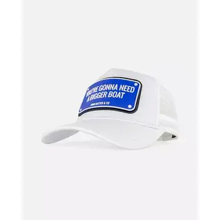 Produktfoto för John Hatter & Co - Vit trucker Keps - Bigger Boat White Trucker @ Hatstore