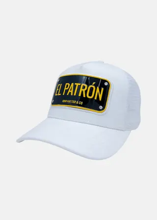 Produktfoto för John Hatter & Co - Vit trucker Keps - Rubber- El Patron White Trucker @ Hatstore