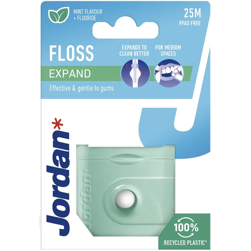 Bild 1 för Jordan Dental Floss Expand Fresh Mint 25m