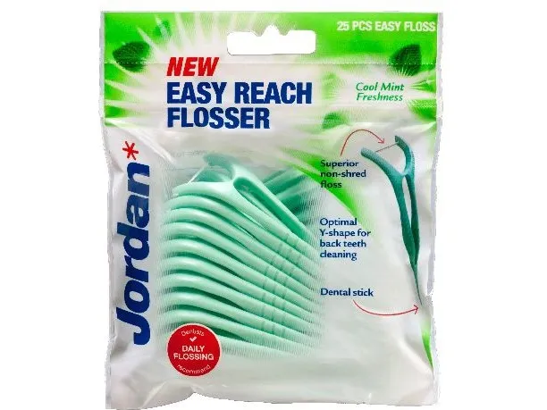Alternativ bild 0 för Jordan Dental Stick Thin 2-pack   25 stk.